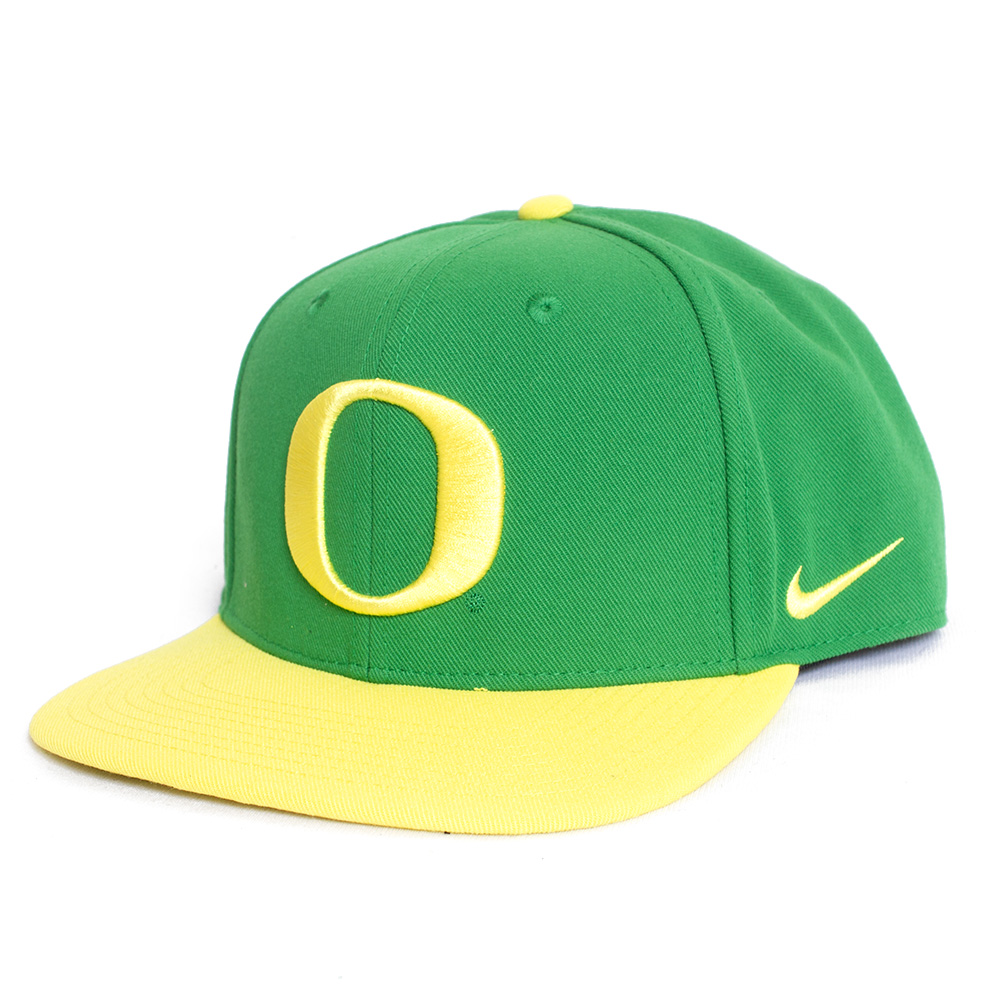 Classic Oregon O, Nike, Green, Curved Bill, Performance/Dri-FIT, Accessories, Unisex, Structured, Snapback, Adjustable, Hat, 796309